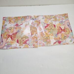Vintage 90s 1995 Hallmark Cute Kawaii Teddy Bear Wrapping Paper set of 2